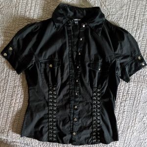 Bebe button up blouse